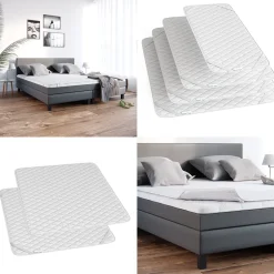 Matratzenschoner Weiß 180 x 200 cm Versteppung Vitalispa