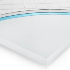 Matratzenschoner Weiß 160 x 200 cm Waschbar, Atmungsaktiv Vitalispa