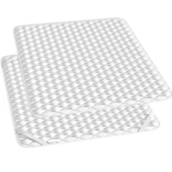 Matratzenschoner Weiß 180 x 200 cm Waschbar bis 60°C trocknergeeignet Vitalispa