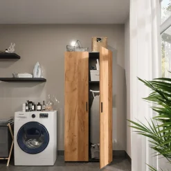 Mehrzweckschrank Ingo Anthrazit/Goldkraft Eiche 80 x 183.8 cm Vicco