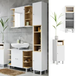 Midischrank Aquis Weiß 30 x 81.8 cm Vicco