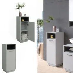 Midischrank Beatrice Grau 38 x 93 cm Vicco