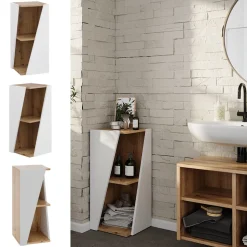 Midischrank Benno Weiß/Artisan 31.6 x 70.5 cm mit offenen Ablagen Vicco