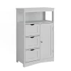 Midischrank Bianco Weiß 56 x 86.5 cm mit Schubladen Vicco