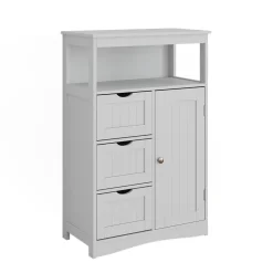 Midischrank Bianco Weiß 56 x 86.5 cm mit Schubladen Vicco