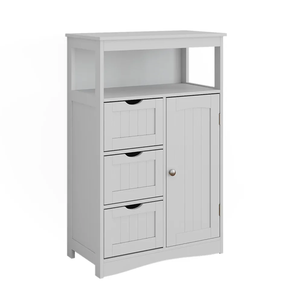 Midischrank Bianco Weiß 56 x 86.5 cm mit Schubladen Vicco
