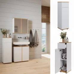 Midischrank Didi Weiß/Artisan 30 x 97 cm mit Schublade Vicco