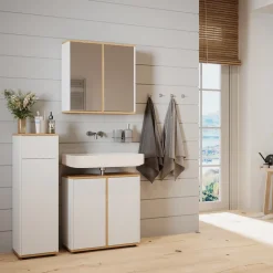 Midischrank Didi Weiß/Artisan 30 x 97 cm mit Schublade Vicco