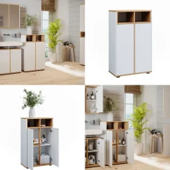 Midischrank Didi Weiß/Artisan 60 x 97 cm mit 2 Türen Vicco