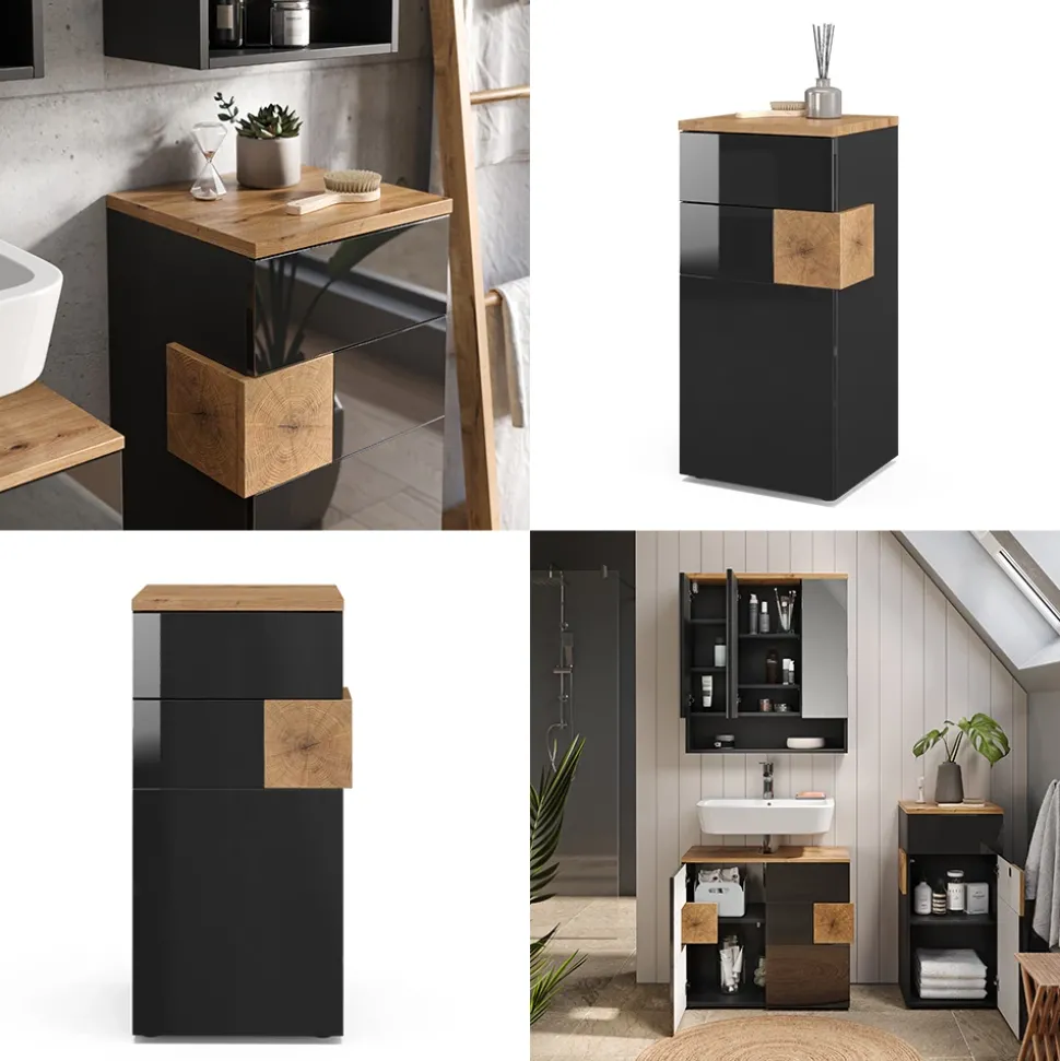 Midischrank Eden Anthrazit 40 x 84 cm Vicco