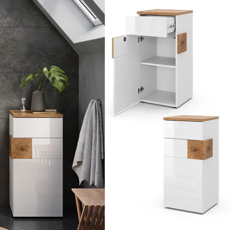 Midischrank Eden Weiß 40 x 84 cm Vicco