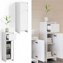 Midischrank Emma Weiß 30 x 95 cm Vicco