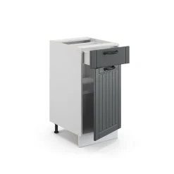 Midischrank Fame-Line Anthrazit 40 x 82 cm ohne Arbeitsplatte Vicco