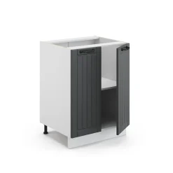 Midischrank Fame-Line Anthrazit 60 x 82 cm ohne Arbeitsplatte Vicco