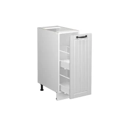 Midischrank Fame-Line Weiß Landhaus 30 x 82 cm ohne Arbeitsplatte Vicco