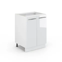 Midischrank Fame-Line Weiß Hochglanz 60 x 82 cm ohne Arbeitsplatte Vicco