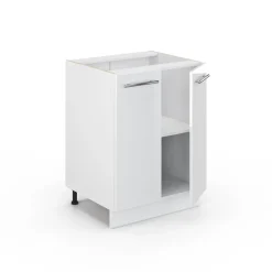 Midischrank Fame-Line Weiß Hochglanz 60 x 82 cm ohne Arbeitsplatte Vicco