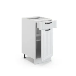 Midischrank Fame-Line Weiß Landhaus 40 x 82 cm ohne Arbeitsplatte Vicco