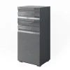Midischrank Fredd Anthrazit Hochglanz 36.4 x 79 cm Vicco