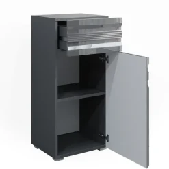 Midischrank Fredd Anthrazit Hochglanz 36.4 x 79 cm Vicco