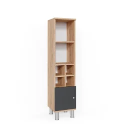 Midischrank Fynn Anthrazit 30 x 130.6 cm kleine Tür Vicco