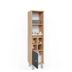 Midischrank Fynn Anthrazit 30 x 130.6 cm kleine Tür Vicco