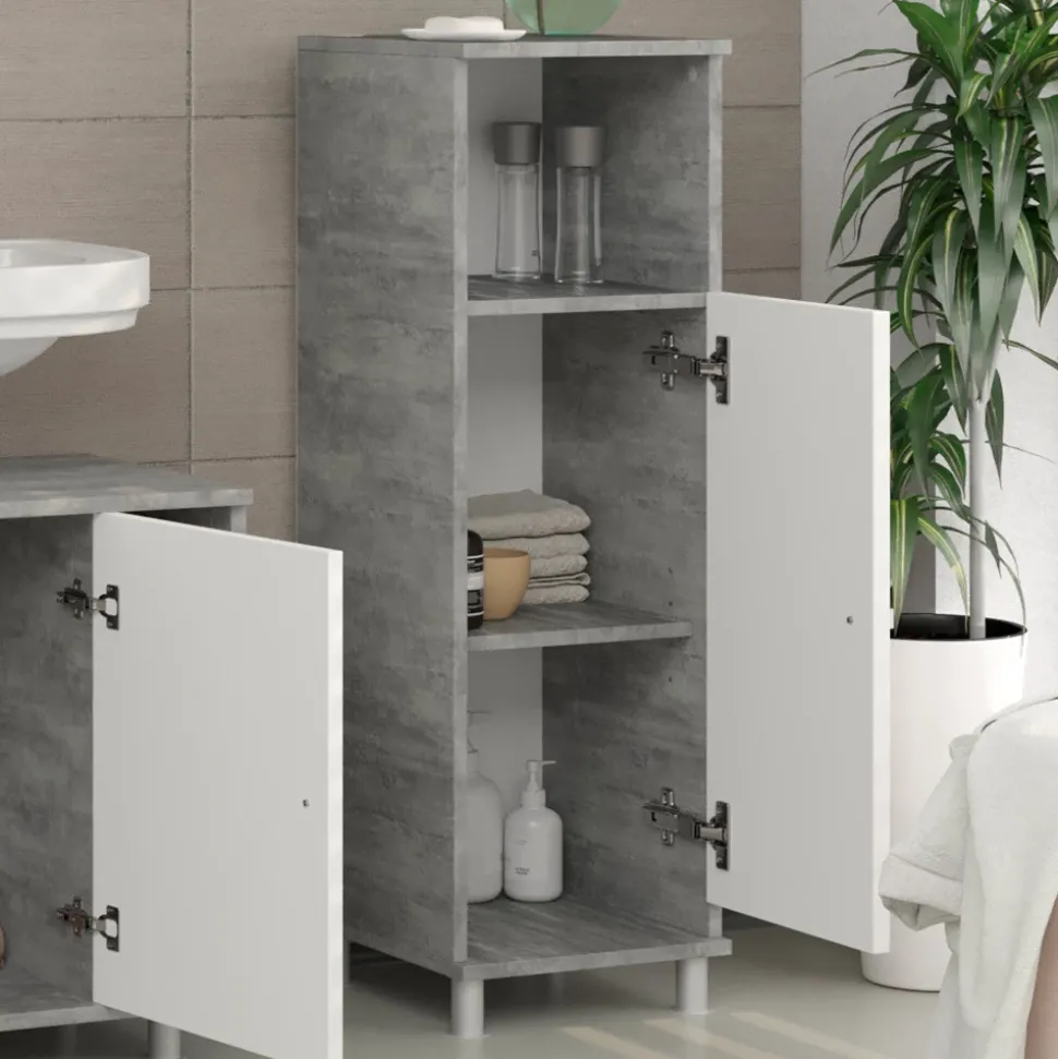 Midischrank Fynn Beton 30 x 95 cm Vicco