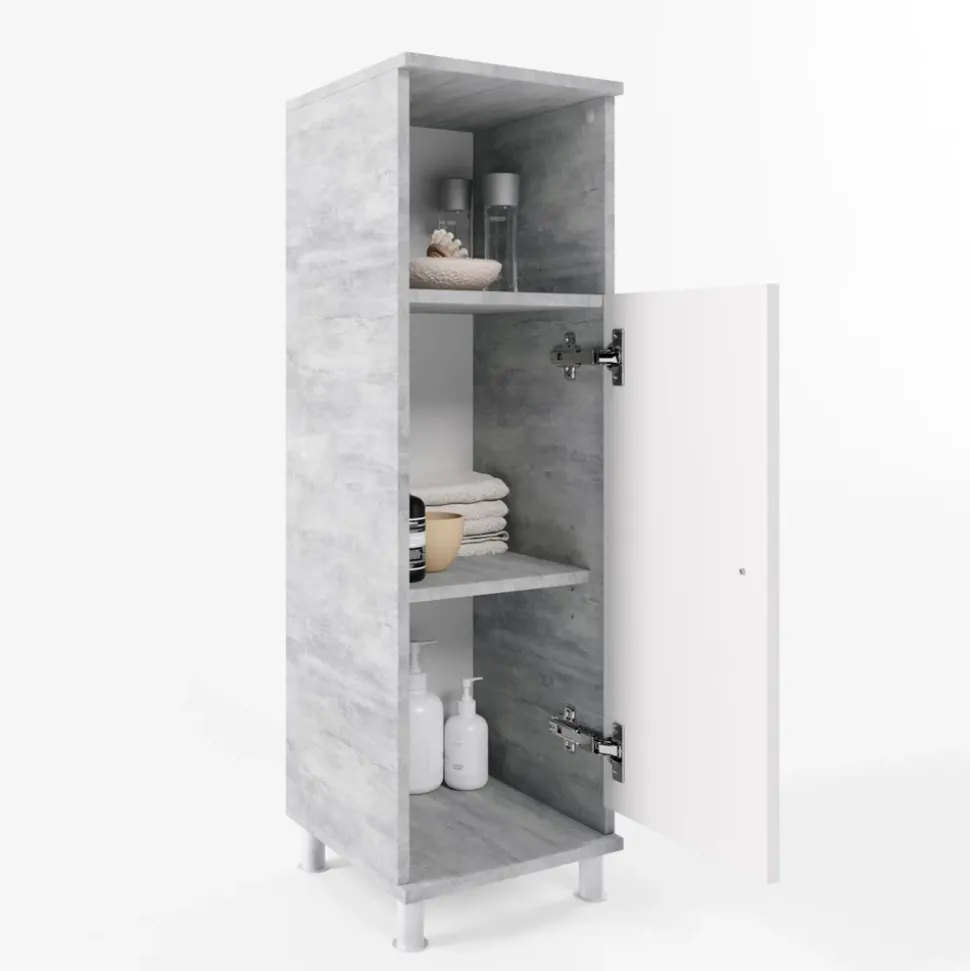 Midischrank Fynn Beton 30 x 95 cm Vicco