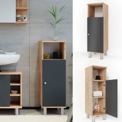 Midischrank Fynn Eiche 30 x 95 cm Vicco