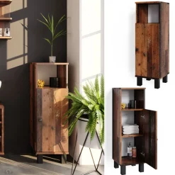 Midischrank Fynn Eiche rustikal 30 x 95 cm Vicco