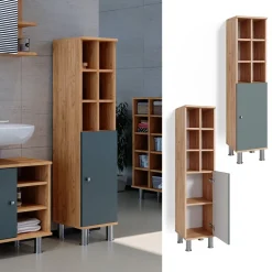 Midischrank Fynn Grün 30 x 130.6 cm große Tür Vicco