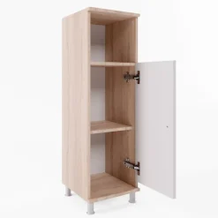 Midischrank Fynn Sonoma/Weiß 30 x 95 cm Vicco