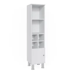 Midischrank Fynn Weiß 30 x 130.6 cm kleine Tür Vicco