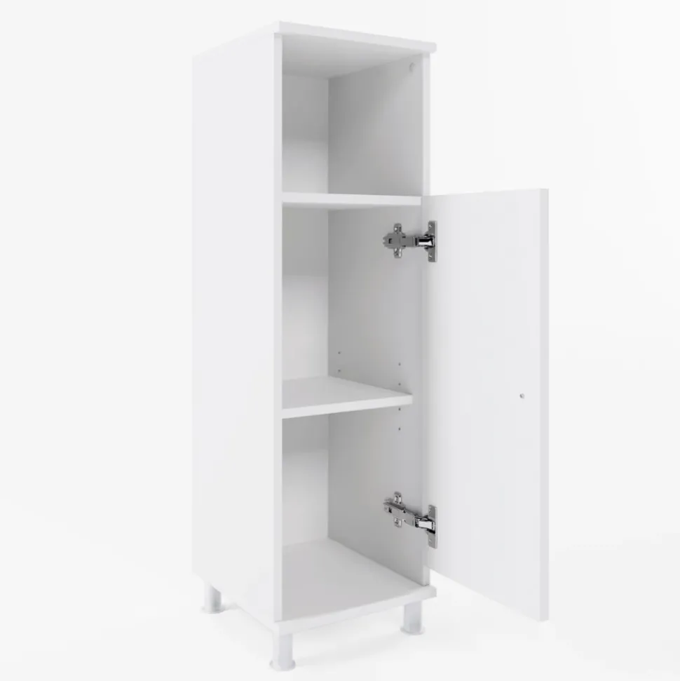 Midischrank Fynn Weiß 30 x 95 cm Vicco