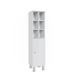 Midischrank Fynn Weiß 30 x 130.6 cm große Tür Vicco