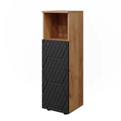 Midischrank Irma Anthrazit mit Wabenstruktur 30 x 95 cm Vicco