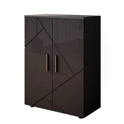 Midischrank Irma Anthrazit Hochglanz 60 x 81 cm Vicco