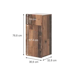 Midischrank Izan Oldstyle 36.6 x 76.6 cm mit Schublade und Tür Vicco