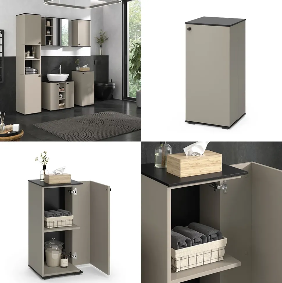 Midischrank Joli Greige 37 x 78 cm Vicco