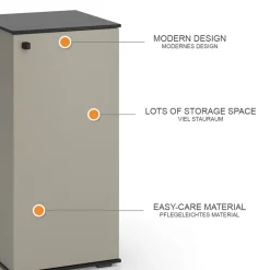 Midischrank Joli Greige 37 x 78 cm Vicco