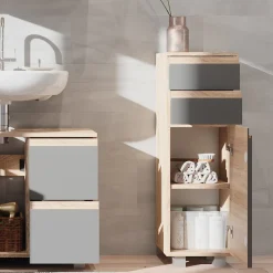 Midischrank J-Shape Anthrazit 30 x 95 cm Vicco