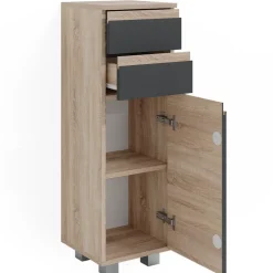 Midischrank J-Shape Anthrazit 30 x 95 cm Vicco