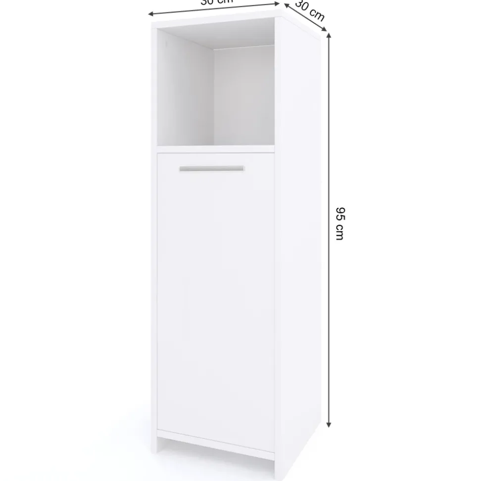 Midischrank Kiko Weiß 30 x 95 cm Vicco