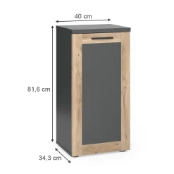 Midischrank Niko Anthrazit 40 x 81.6 cm Vicco
