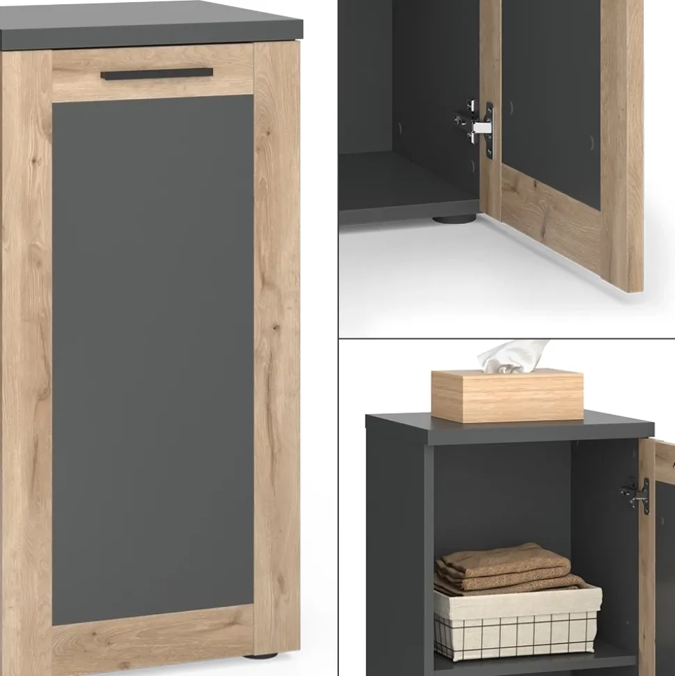 Midischrank Niko Anthrazit 40 x 81.6 cm Vicco