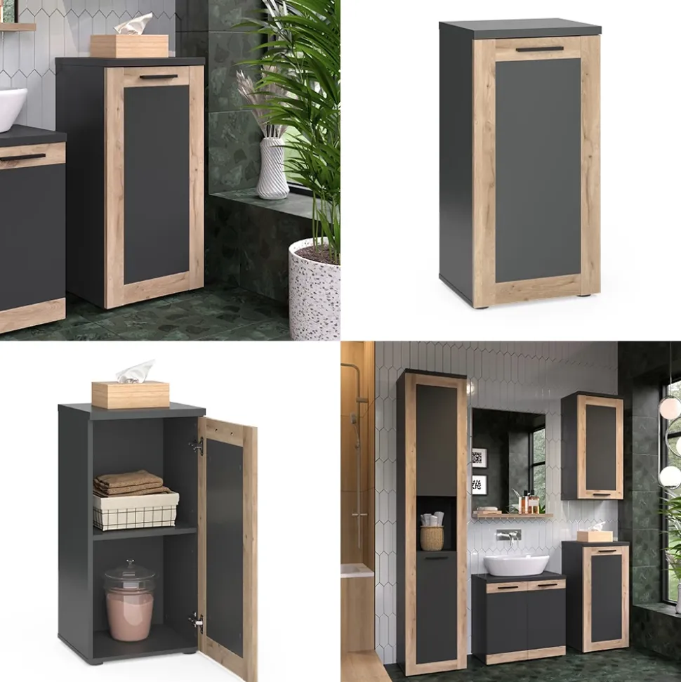 Midischrank Niko Anthrazit 40 x 81.6 cm Vicco