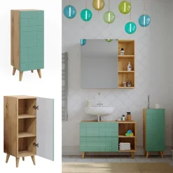 Midischrank Rudi Mintgrün 30.3 x 80.3 cm mit Tür Vicco