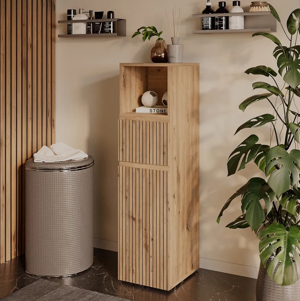 Midischrank Takumi Artisan 30 x 112.6 cm mit Schublade und Tür Vicco