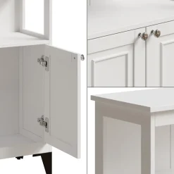 Midischrank Vanity Weiß 60 x 85 cm Vicco