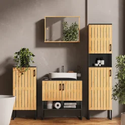 Midischrank Vayra Bambus 35 x 81 cm Vicco